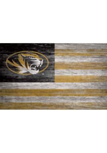Missouri Tigers Distressed Flag 11x19 Sign