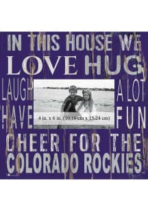 Colorado Rockies In This House 10x10 Picture Frame