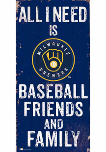 Milwaukee Brewers Football Friends and Family Sign