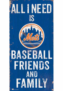 New York Mets Football Friends and Family Sign