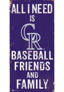 Colorado Rockies Football Friends and Family Sign