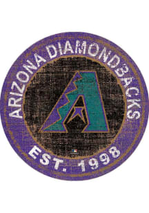 Arizona Diamondbacks Round Heritage Logo Sign