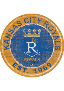 Kansas City Royals Round Heritage Logo Sign