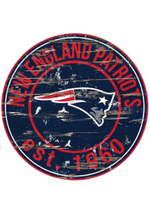 New England Patriots Established Date Circle 24 Inch Sign