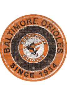 Baltimore Orioles Round Heritage Logo Sign