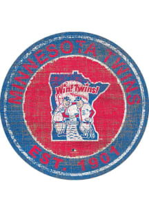 Minnesota Twins Round Heritage Logo Sign