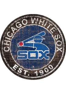 Chicago White Sox Round Heritage Logo Sign