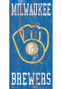 Milwaukee Brewers Heritage Logo 6x12 Sign