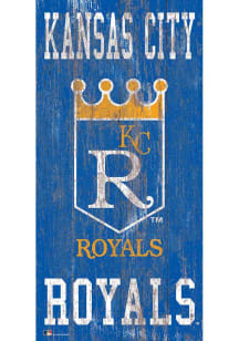 Kansas City Royals Heritage Logo 6x12 Sign