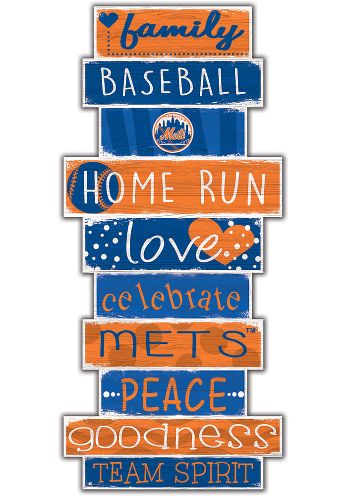 New York Mets Celebrations Stack 24 Inch Sign