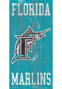 Miami Marlins Heritage Logo 6x12 Sign
