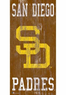 San Diego Padres Heritage Logo 6x12 Sign