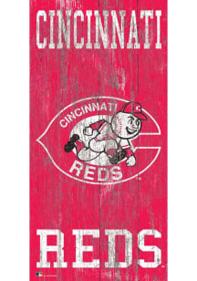 Cincinnati Reds Heritage Logo 6x12 Sign