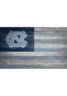 North Carolina Tar Heels Distressed Flag 11x19 Sign