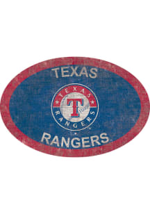 Texas Rangers 46 Inch Oval Team Sign