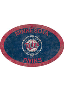 Minnesota Twins 46 Inch Oval Team Sign