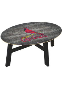 St Louis Cardinals Distressed Wood Red Coffee Table