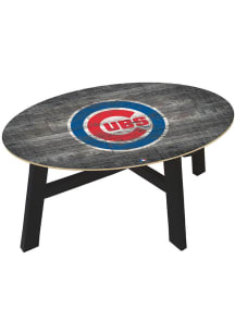 Chicago Cubs Distressed Wood Blue Coffee Table