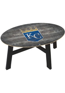 Kansas City Royals Distressed Wood Blue Coffee Table