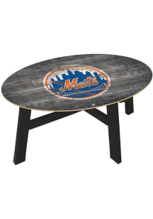 New York Mets Distressed Wood Blue Coffee Table
