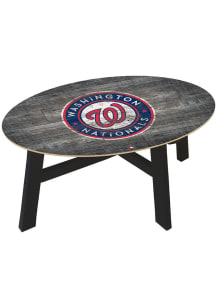 Washington Nationals Distressed Wood Red Coffee Table