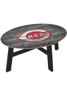 Cincinnati Reds Distressed Wood Red Coffee Table