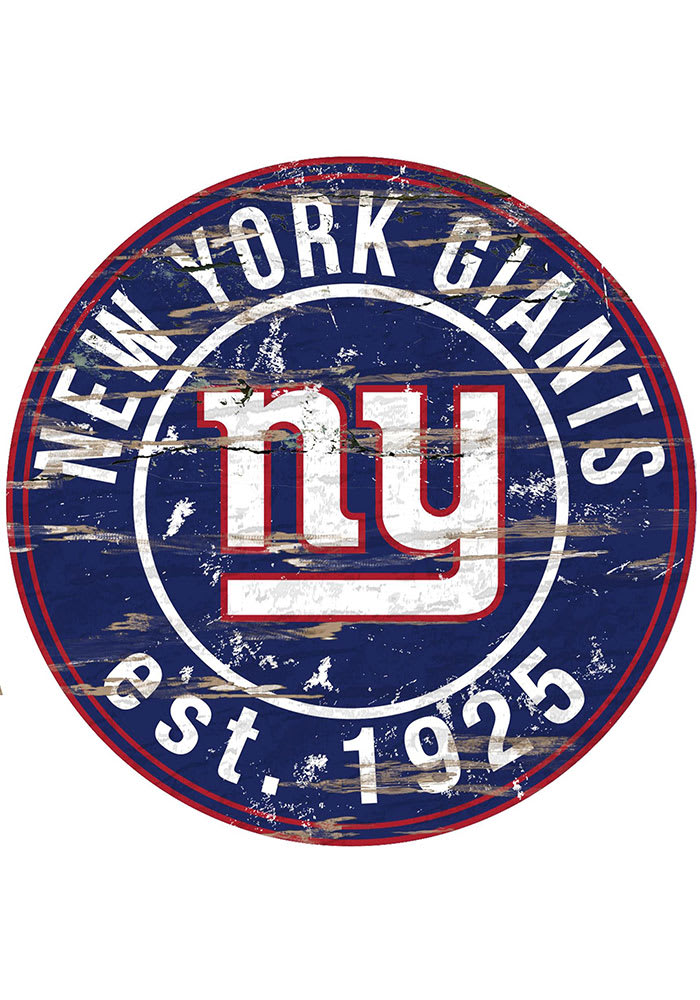 New York Giants Established Date Circle 24 Inch Sign