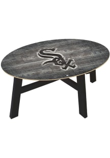 Chicago White Sox Distressed Wood Black Coffee Table
