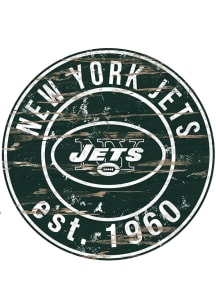 New York Jets Established Date Circle 24 Inch Sign