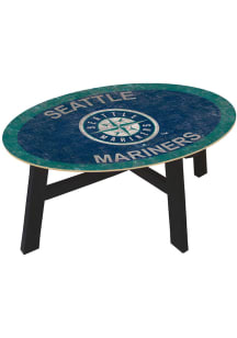 Seattle Mariners Team Color Logo Navy Blue Coffee Table