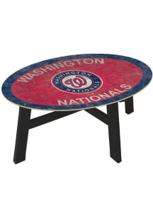 Washington Nationals Team Color Logo Red Coffee Table