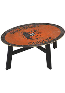 Baltimore Orioles Team Color Logo Orange Coffee Table
