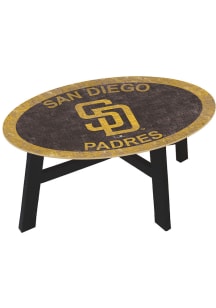 San Diego Padres Team Color Logo Brown Coffee Table
