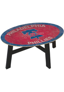 Philadelphia Phillies Team Color Logo Red Coffee Table
