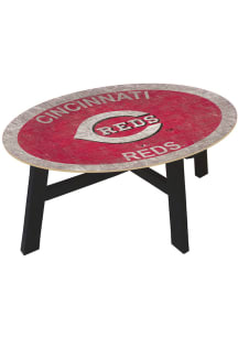 Cincinnati Reds Team Color Logo Red Coffee Table