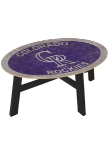 Colorado Rockies Team Color Logo Purple Coffee Table