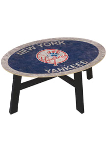 New York Yankees Team Color Logo Blue Coffee Table