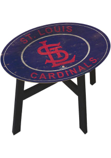 St Louis Cardinals Logo Heritage Red End Table