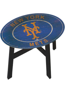 New York Mets Logo Heritage Blue End Table