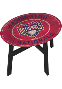 Washington Nationals Logo Heritage Red End Table