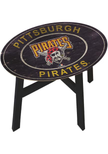 Pittsburgh Pirates Logo Heritage Black End Table