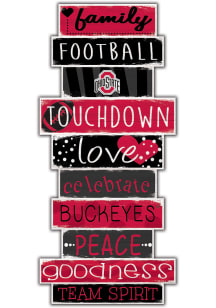 Ohio State Buckeyes Celebrations Stack 24 Inch Sign