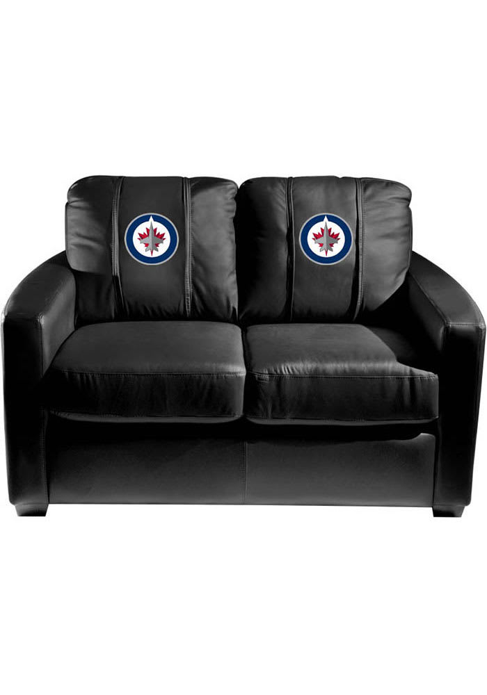 Winnipeg Jets Faux Leather Love Seat