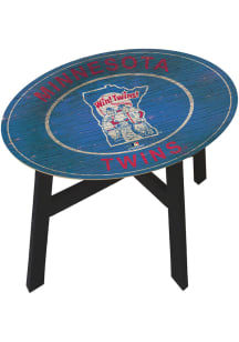 Minnesota Twins Logo Heritage Blue End Table