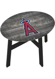 Los Angeles Angels Logo Heritage Red End Table