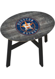 Houston Astros Logo Heritage Navy Blue End Table