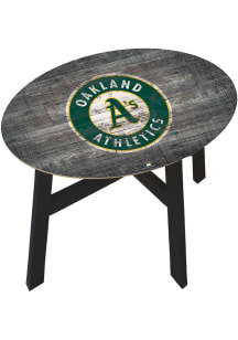 Oakland Athletics Logo Heritage Green End Table