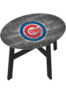 Chicago Cubs Logo Heritage Blue End Table