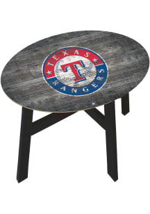 Texas Rangers Logo Heritage Blue End Table