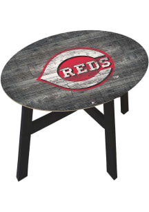 Cincinnati Reds Logo Heritage Red End Table